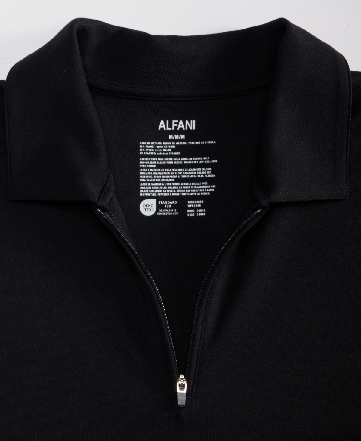 Alfani Men's Short-Sleeve Essential Zip Polo Shirt, Macy's Exclusive