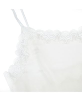 Women's Soft Silk Lace-Trim Camisole