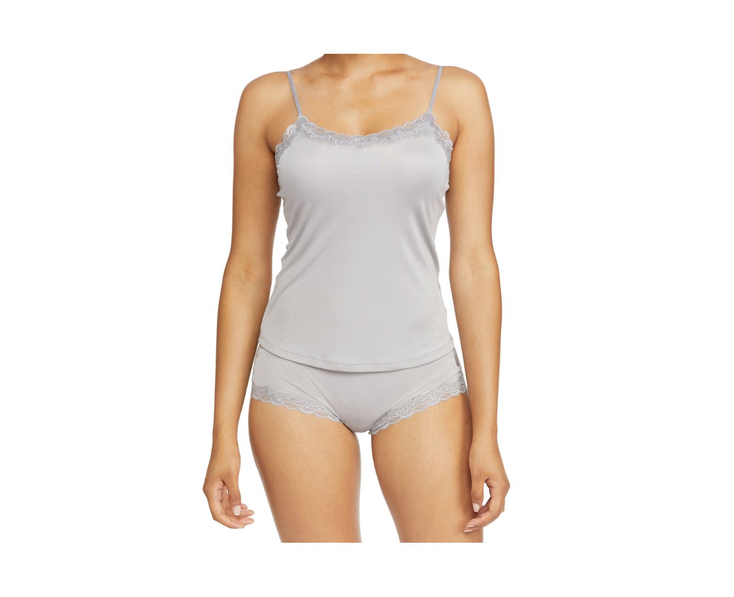 Women's Soft Silk Lace-Trim Camisole
