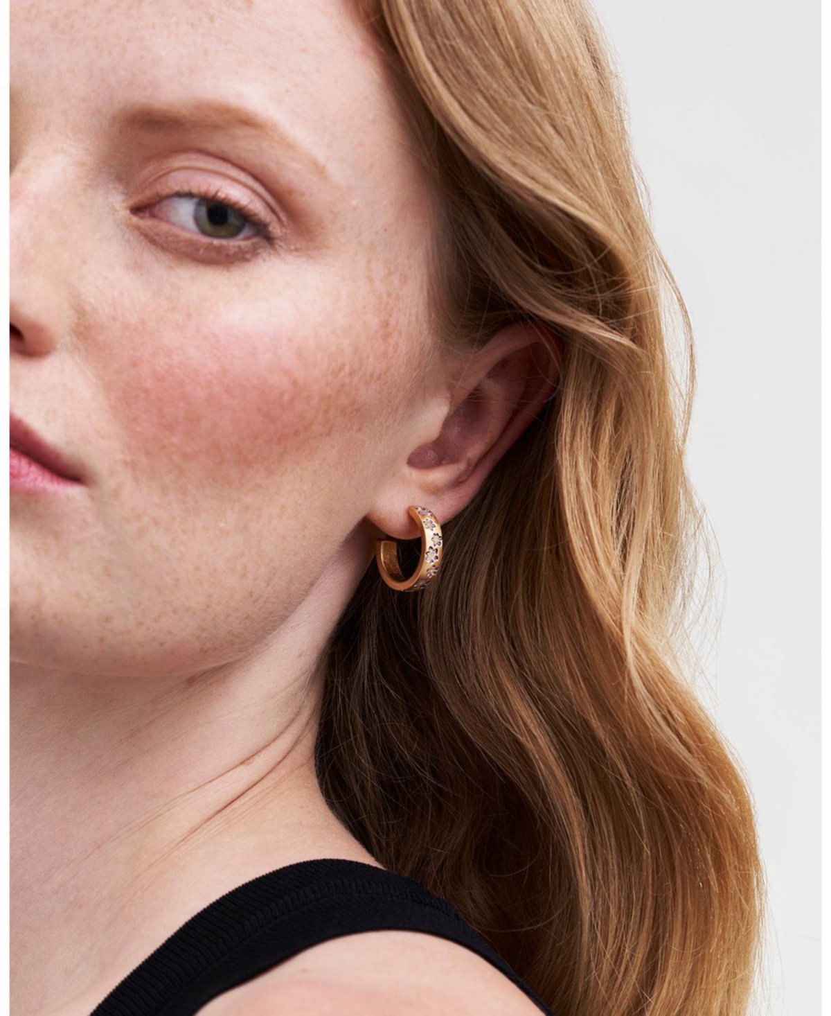 Fable England Nightshade Gold Hoop Earrings