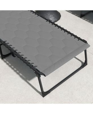 Folding Chaise Lounge, Padded Reclining ning Chair,