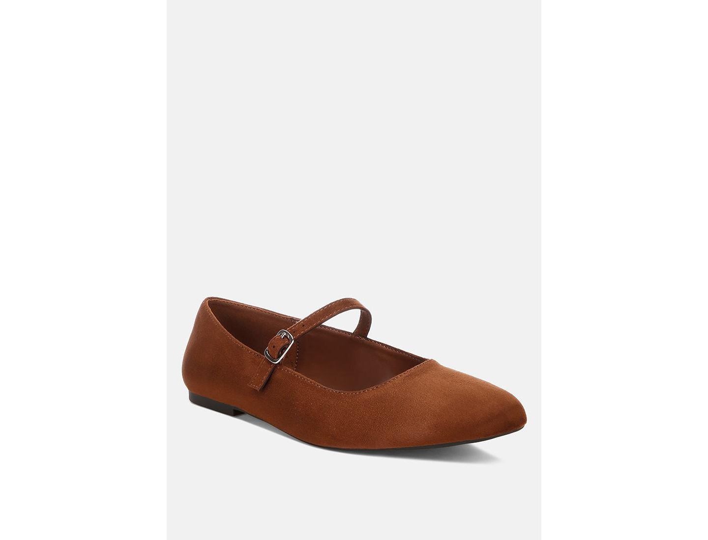 Женские балетки Rag & Co Jobal в стиле Мэри Джейн, цвет: Коричневый — фото 1