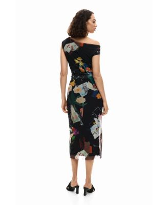 Women's Midi collage dress
