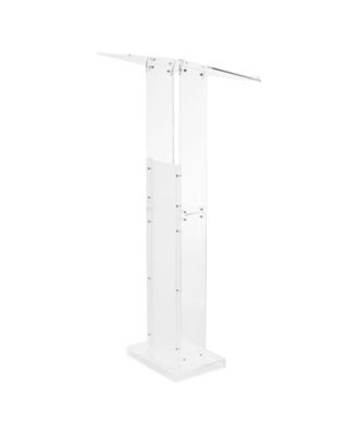 Podium Stand, 50" Acrylic Lectern, Portable Laptop Desk, for Classroom