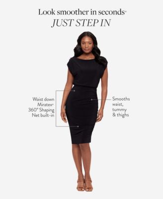 Women's Boat Neck Midi Dress