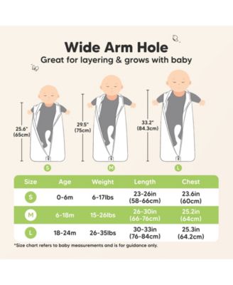 2-Pack Snooze Baby Sleep Sacks, Cotton Wearable Blanket, Soft Toddler Sleeping Bag, Smooth Zipper