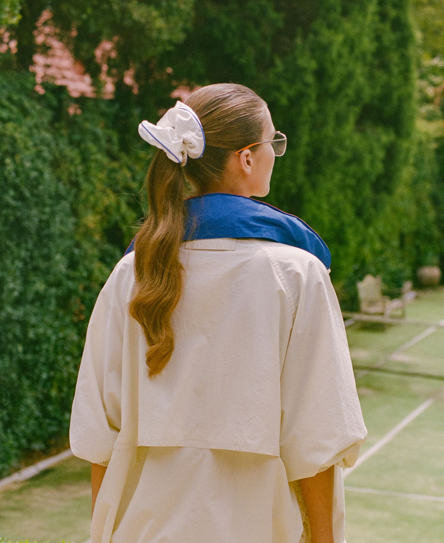 Courtside Pure Silk Jumbo Scrunchie