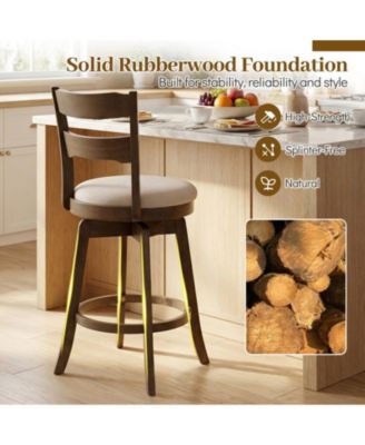30.5 in Swivel Bar Height Stools Set of 2
