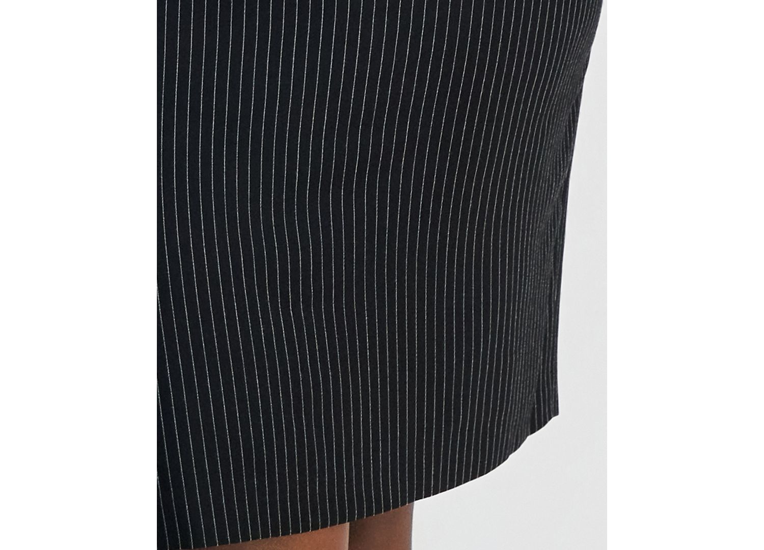 Plus Size Three-Button Notch-Collar Jacket & Slim Skirt Suit