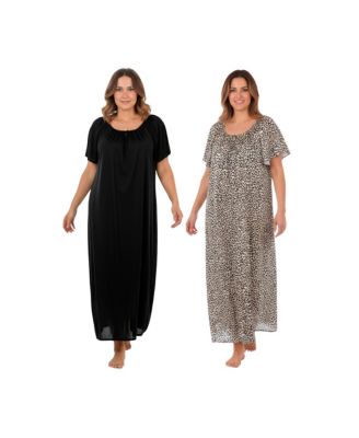 Women's Only Necessities 2-Pack Long Silky Gown