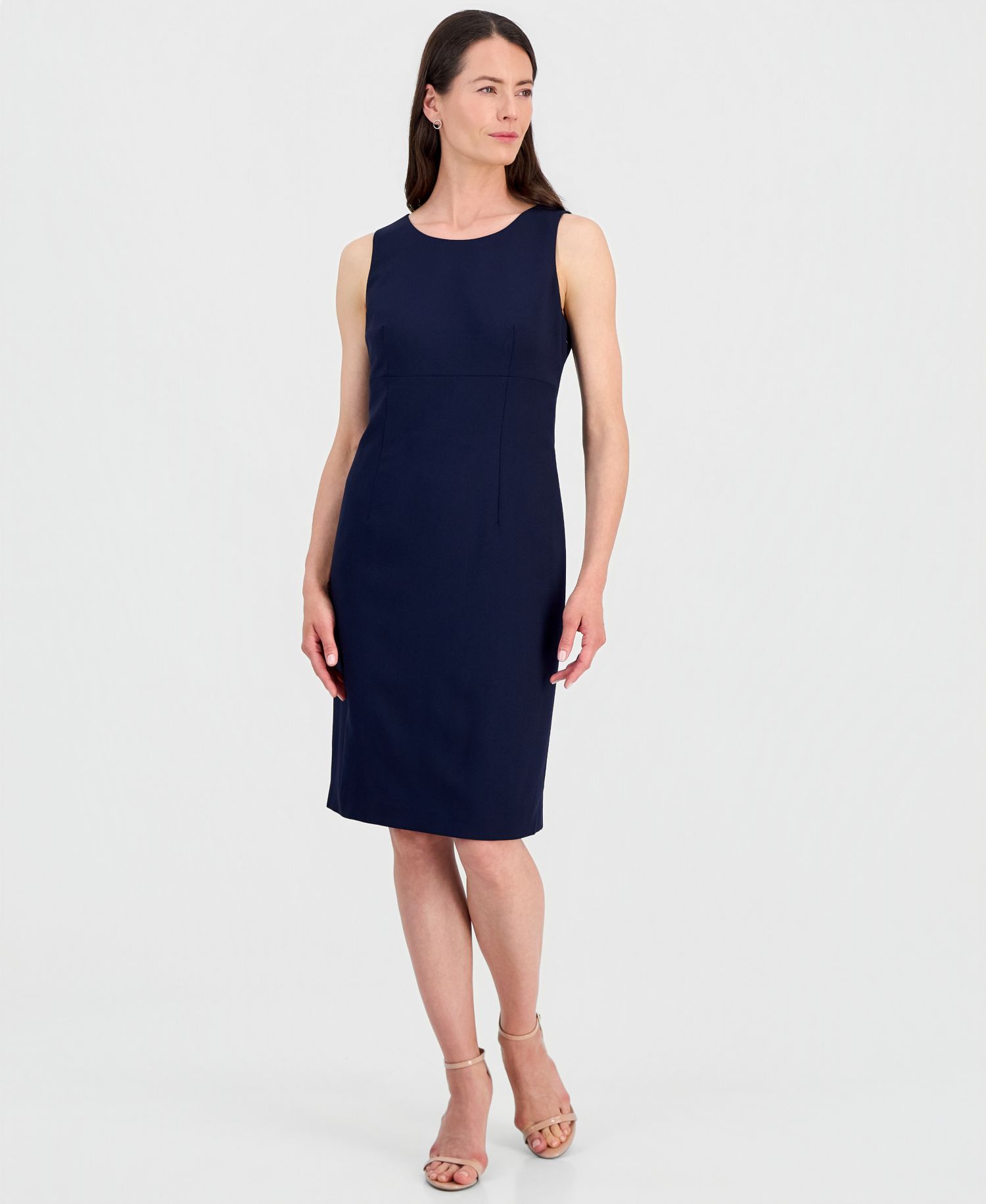 Women's Zipper-Pocket Open Cardigan & Empire-Seamed Dress Suit