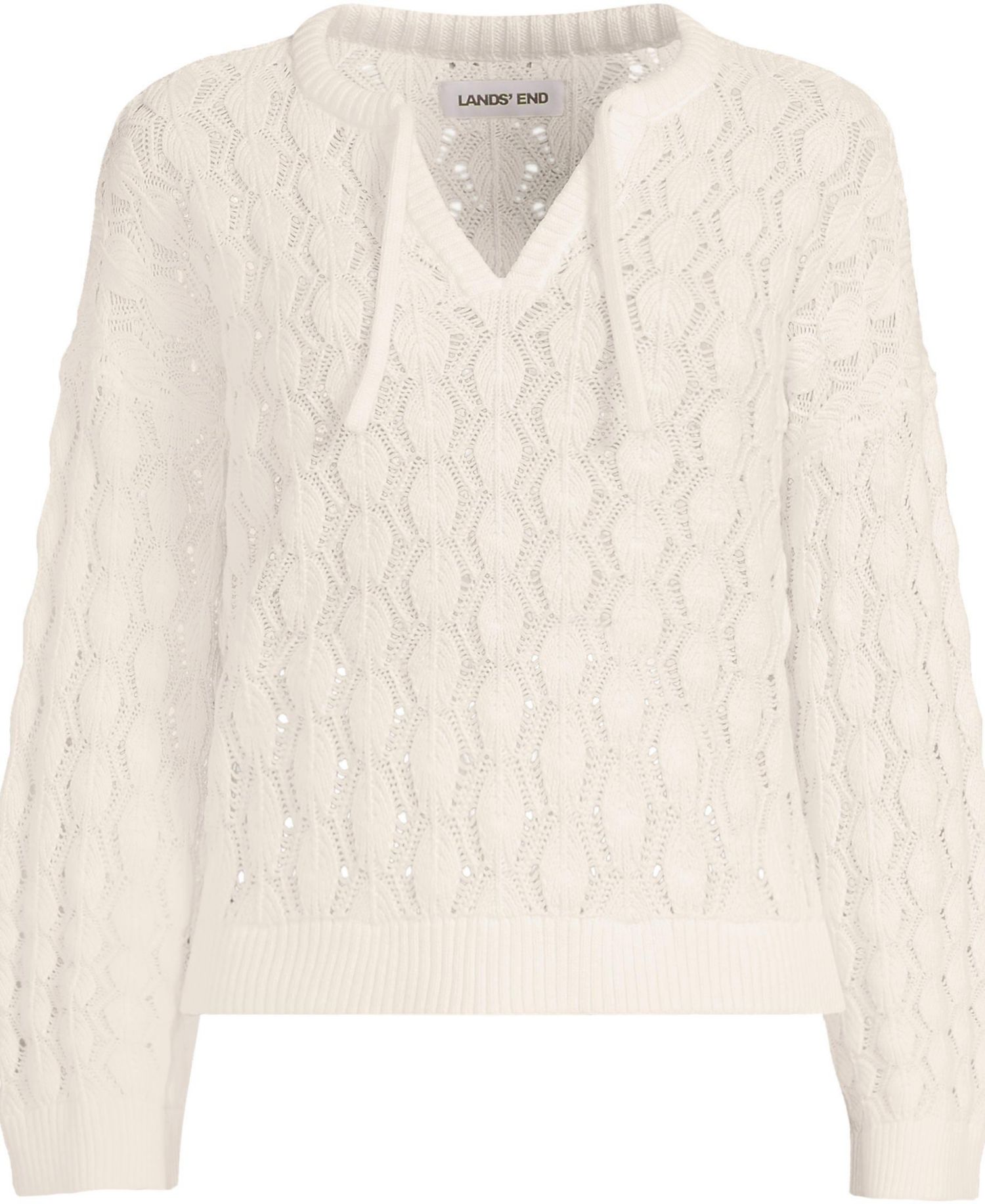 Women's Drifter Tie Notch Neck Sweater