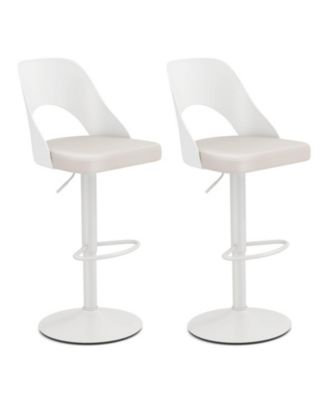 25 in Bar Height Stools Set of 2 with Metal Legs