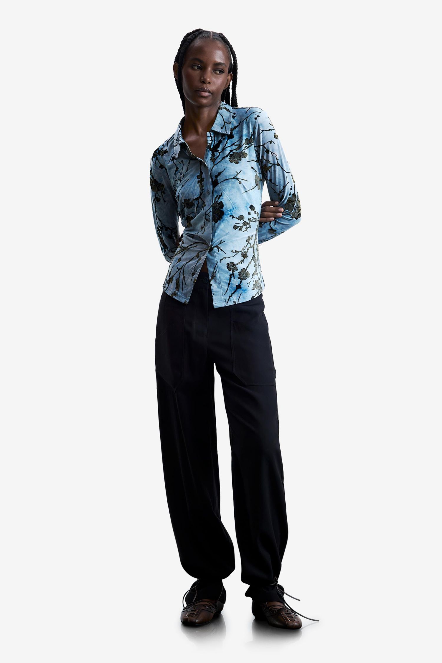 Women's Oriental Buttoned T-shirt