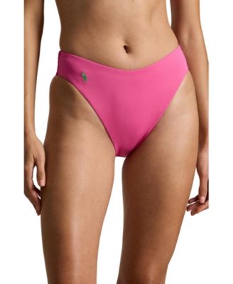 Women's Polo Ralph Lauren High Leg Scoop Bikini Swimsuit Bottom