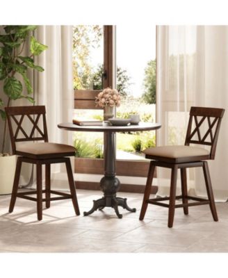 24 in Upholstered Counter Height Bar Stools Set of 2