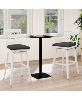 29 in Upholstered Counter Height Bar Stools Set of 2