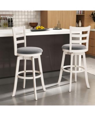 30.5 in Swivel Counter Height Bar Stools Set of 2