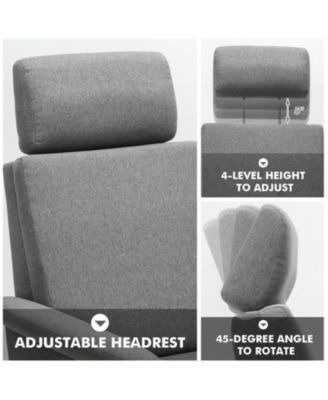 Swivel Massage Recliner Sofa with Adjustable Headrest