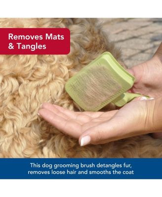 Self-Cleaning Slicker Dog Brush Deshedding Gentle for Short Long Hair