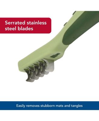 Dematting Comb for Dogs Detangles Mats Smooths Coarse Long Medium Hair Comfort Grip Stainless Steel