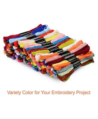 124 colors Embroidery Floss Cross Stitch Thread Skeins Craft Cotton Sewing