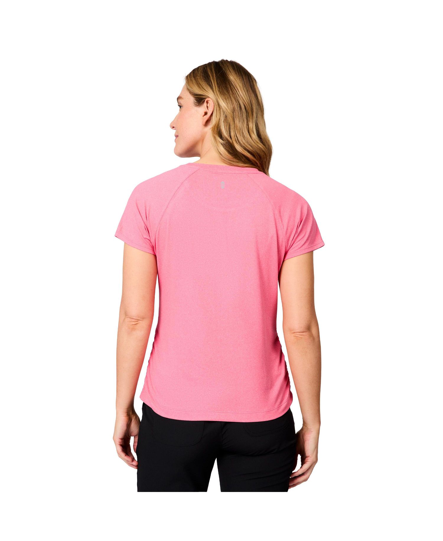 Women's Microtech Chill B Cool Shirred Crew Top