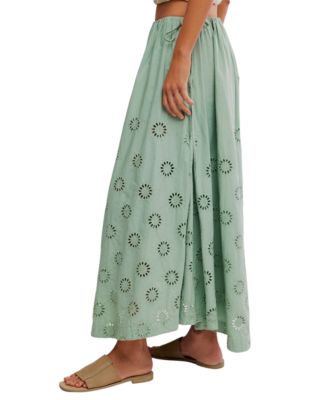 Women's Sweet Serenade Wide-Leg Cotton Pants