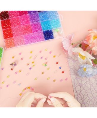 3760pcs Crystal Beads For Bracelets DIY Crafts Jewelry Making Kit