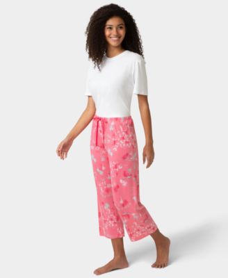 Women's Printed Capri Mid-Rise Pants