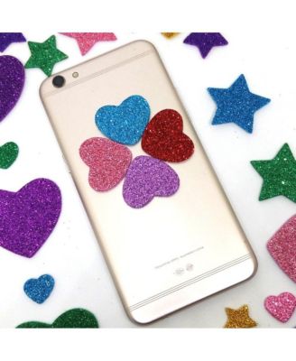 260pcs Glitter Foam Stickers Self Adhesive Stars Hearts Kids Arts Craft Supplies Greeting Cards Home Decoration