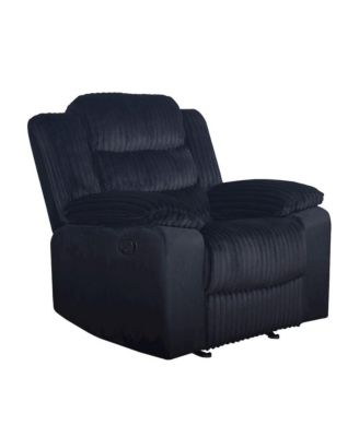 Willow Wood and Fabric Glider Recliner