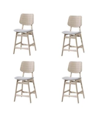 Oscar Wood Counter Chair (Set of 4)