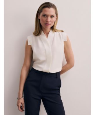 Women's Bowery Sleeveless Silk Blouse