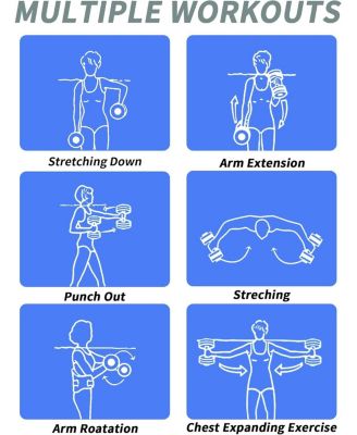 Aquatic Exercise Dumbbells Water Dumbbell Pool Resistance Aquatic Fitness Barbells High-Density EVA Foam Pool Weights Dumbbells