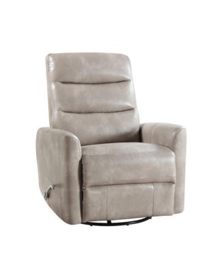 Takami Faux Leather Swivel Recliner