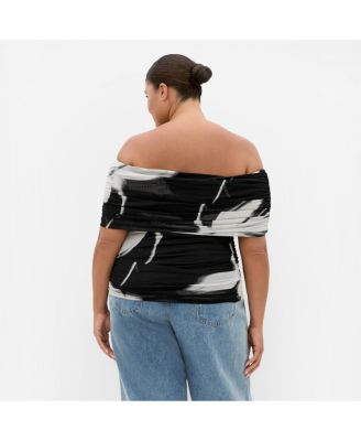 Women's Dana Blur Print Mesh Top