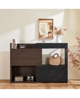 32.5-58.8in Extendable Rotating Storage Cabinet Buffet Sideboard