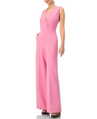 Women's V-Neck Sleeveless Wide-Leg Jumpsuit