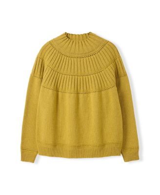 Women's Textured Yoke Sweater
