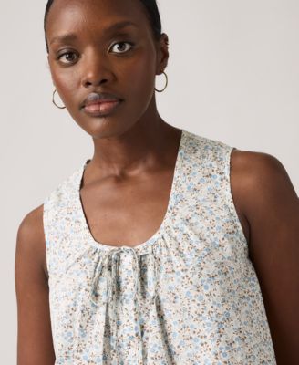 Women's Luella Sleeveless Tie-Neck Blouse