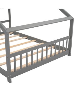 Full Size House Bed Wood Bed