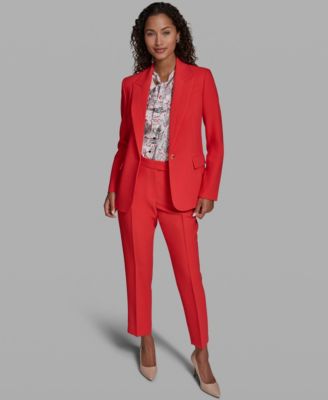 Women's Notch Lapel Woven Jacket