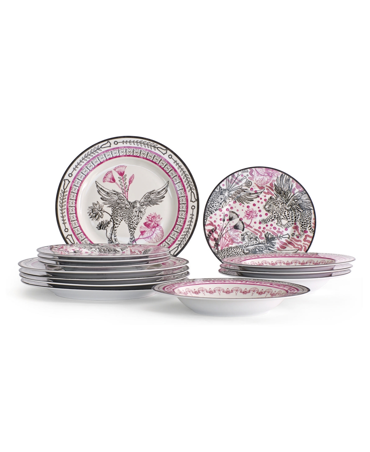 Marchesa Serengeti 12-pc. Dinnerware Set, Service For 4 In Multi