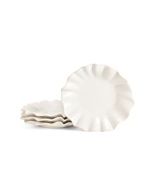 Lotus Salad Plates, Set of 4