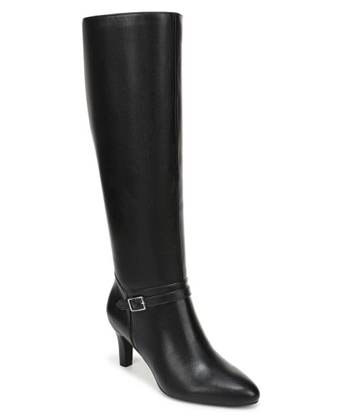 Женские ботинки LifeStride Glenore Knee High, цвет: Чёрная искусственная кожа
