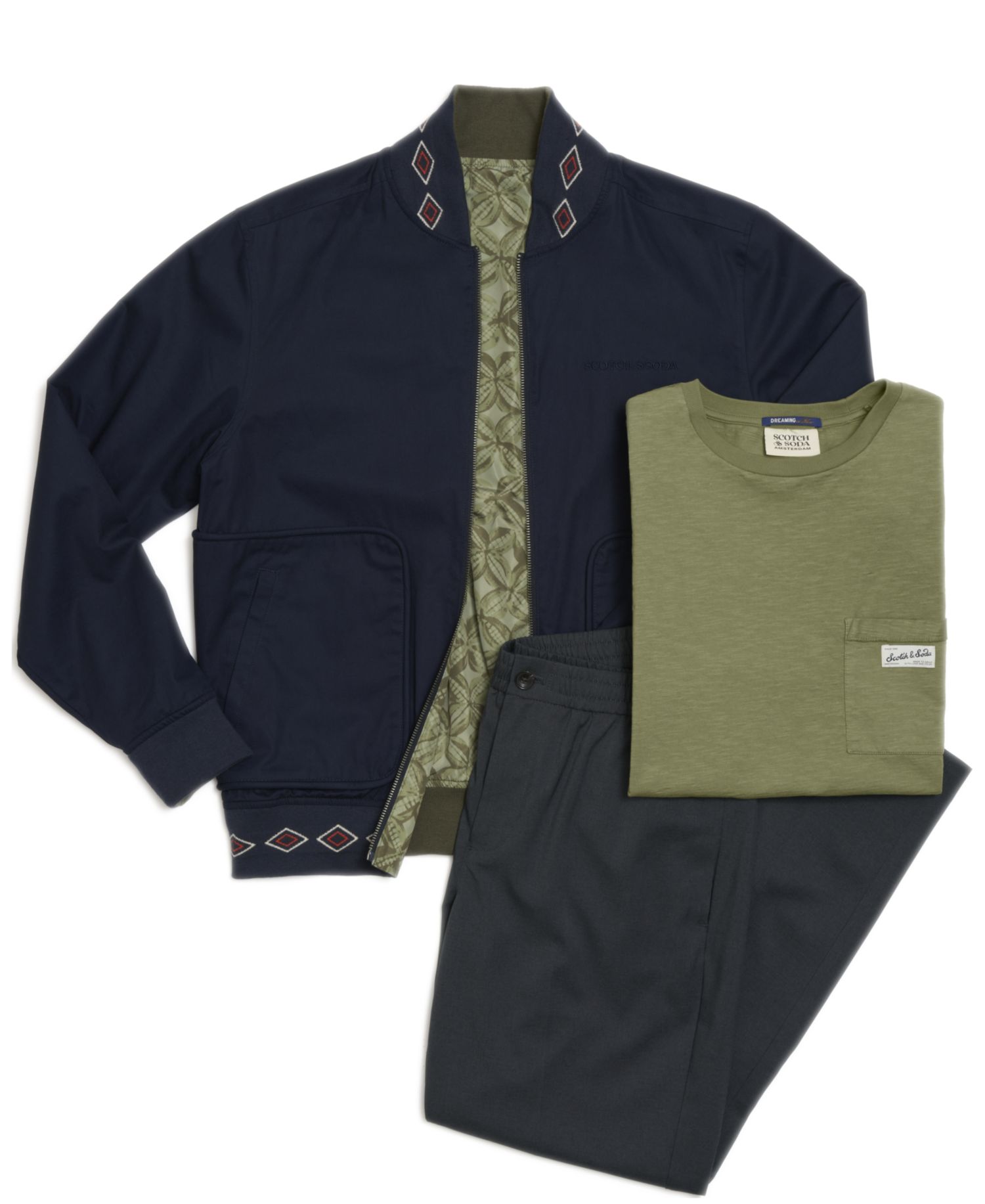 Men's Regular Fit Reversible Printed Cotton Jacket