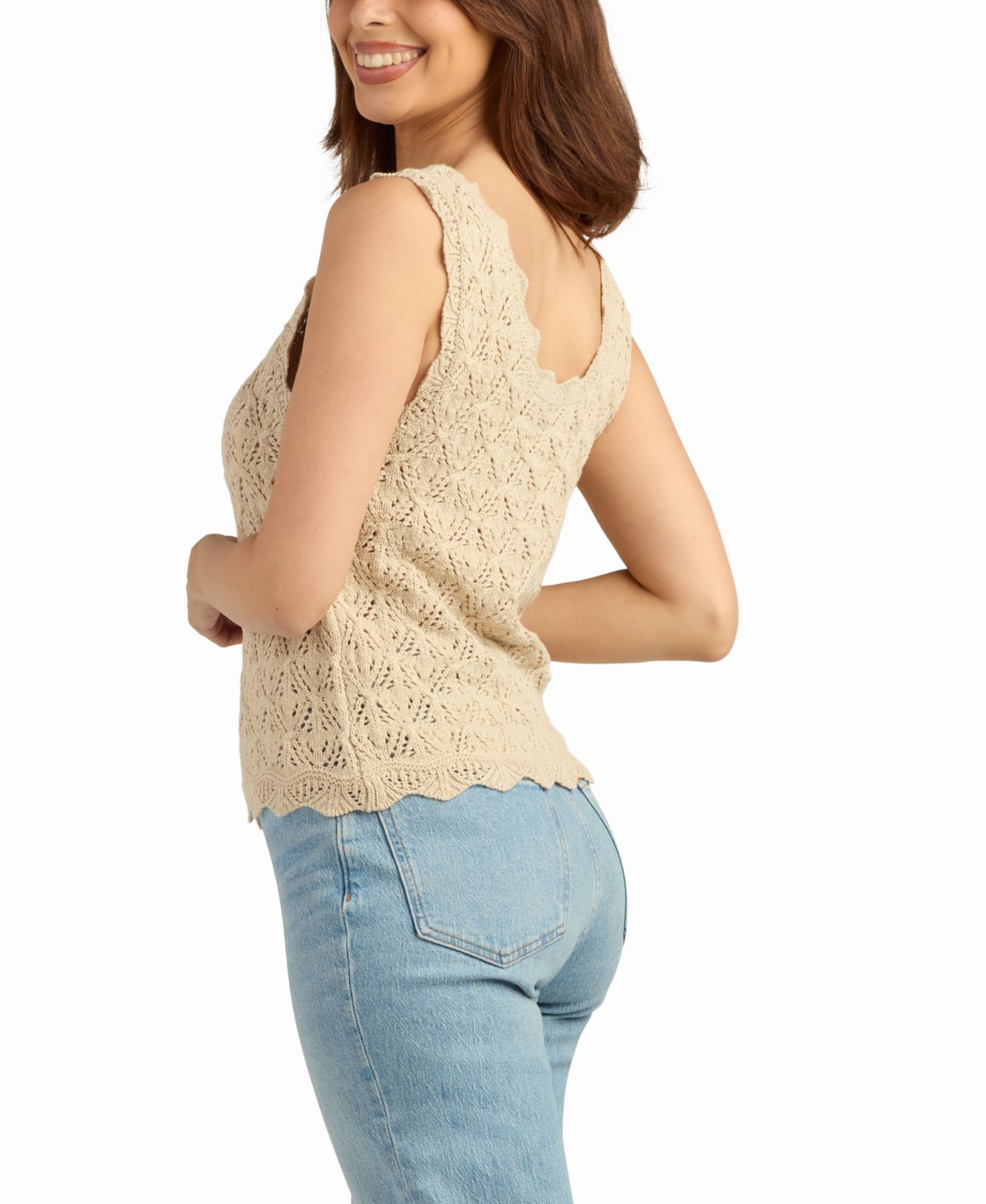 Women's Scoop Neck Sweater Top