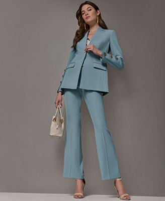 Petite Collarless Blazer