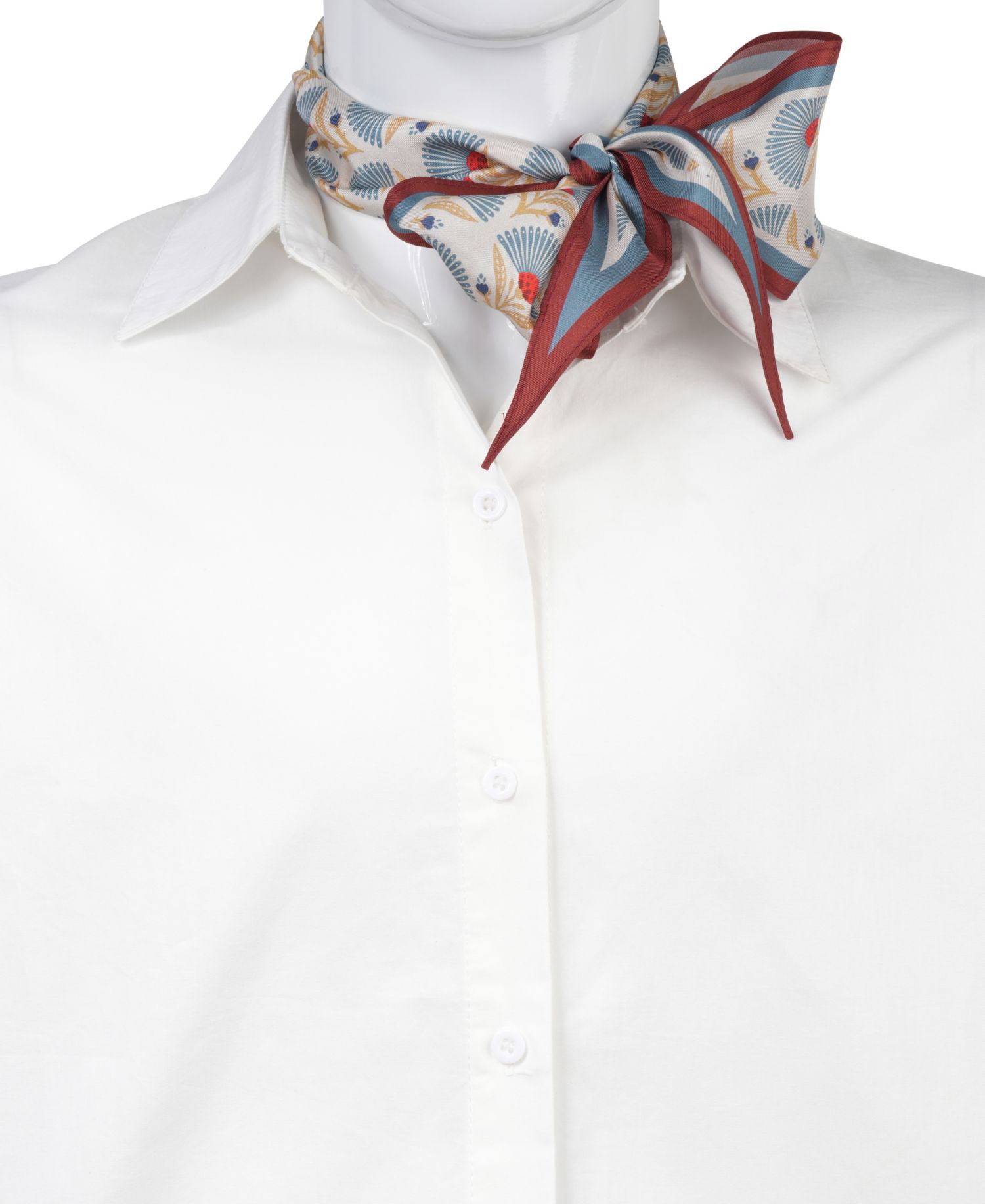 Geo-Print Diamond-Shape Scarf